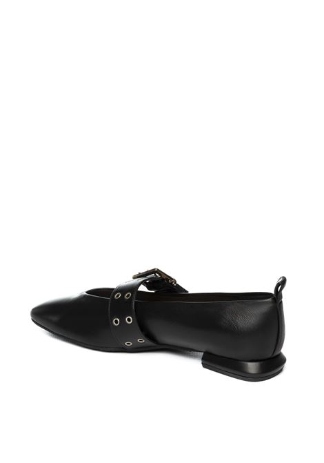Black buckle ballet flat FRANGISOLE | KIG61NAPPA-NERO