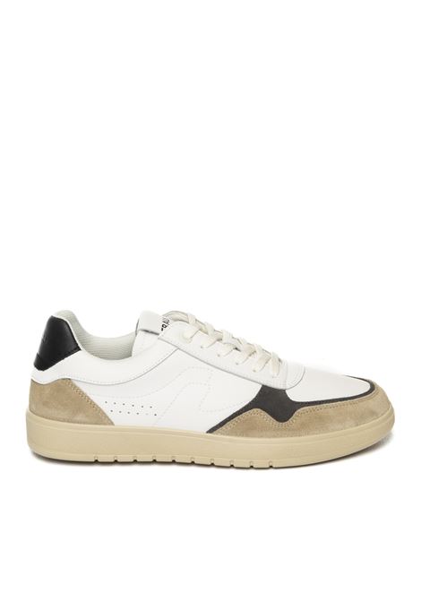 Sneaker pelle bianco/beige FRAU | 11D1SUEDE-BIA/SIBERIA