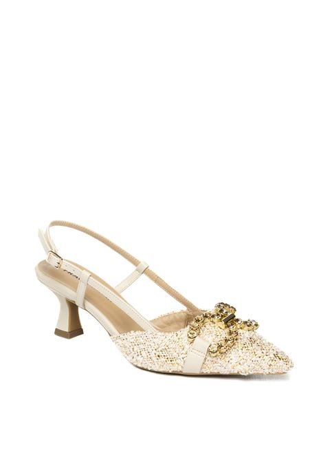 Chanel rafia pailettes beige/oro FRAU | 81H2FANCY-ORO/BEIGE