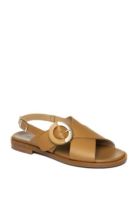 Sandalo pelle cuoio FRAU | 85P6LONDON-CUOIO