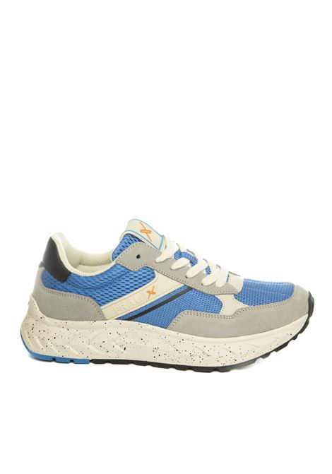 Sneaker Cross Hybrid beige/blu FRAU | X003SUE/MESH-GR/SKY