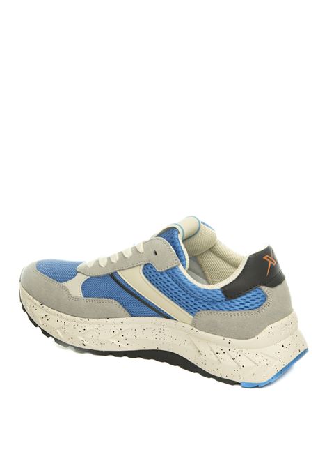 Sneaker Cross Hybrid beige/blu FRAU | X003SUE/MESH-GR/SKY