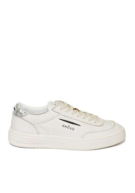 White/silver leather sneaker GHOUD | TNLWTWEENERLOW-LL21