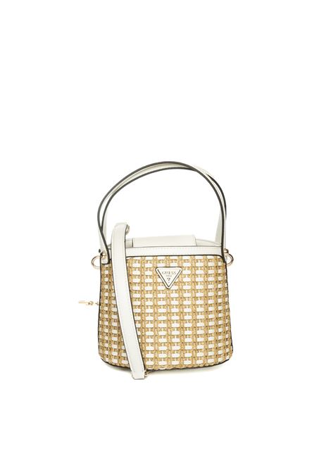 borsa a mano atalia beige/bianca GUESS | HWWG9647030ATALIA-NTW