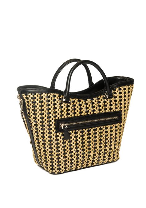 borsa a mano atalia beige/nera GUESS | HWWG9647220ATALIA-NTB