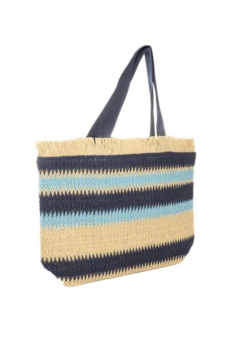 Shopping raffia blue HATYOU | BP0300PAGLIA-BLUE