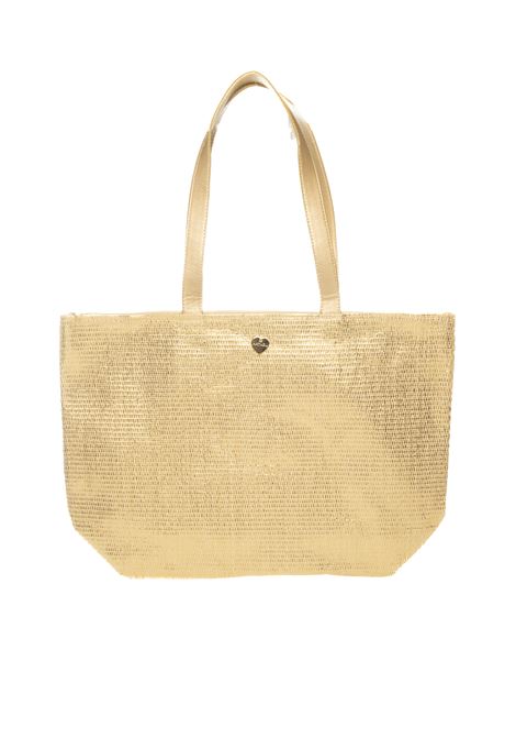 Shopping raffia oro HATYOU | BP0319LAMINATO-ORO