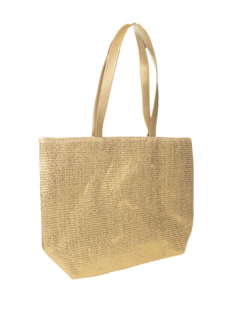 Shopping raffia oro HATYOU | BP0319LAMINATO-ORO