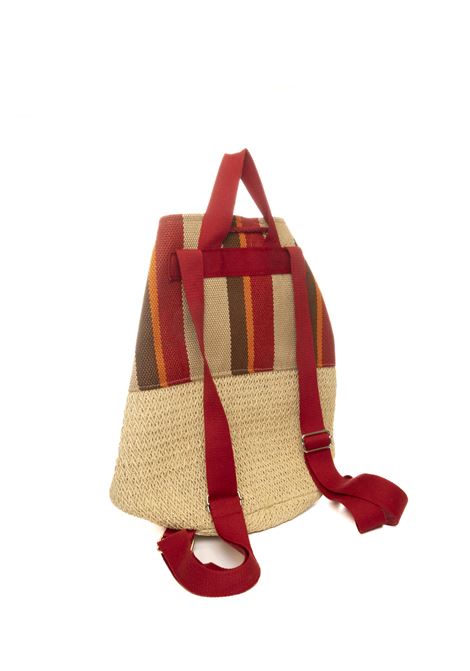 zaino tessuto bordeaux HATYOU | BP0336PAGLIA/TESS-BORDO