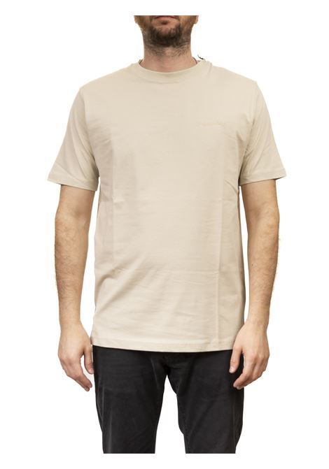 t-shirt logo lettering beige REFRIGIWEAR | T62800JE0301HALEN-A00081
