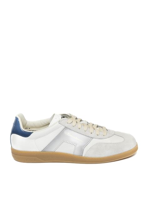 Sneaker Oly bianco/blu SANTONI | 21965PELLE-I32