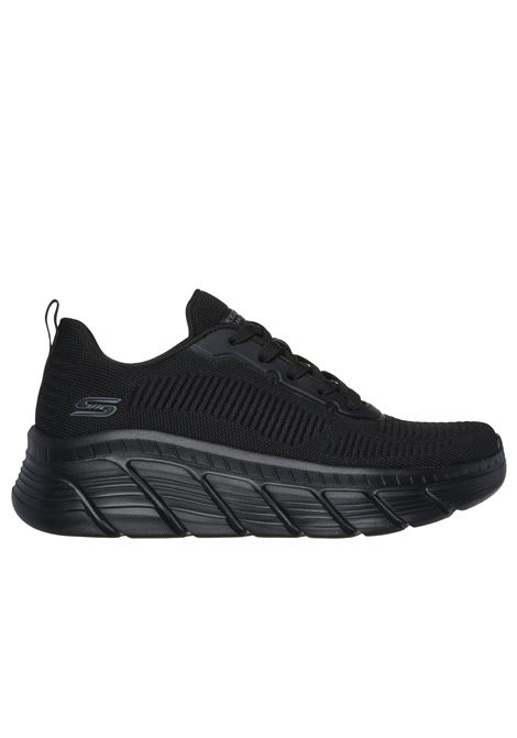 Black bob mesh sneaker SKECHERS | 117385BOBSFLEX-BBK
