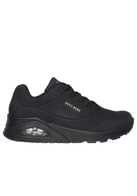 Sneaker pelle bianco SKECHERS | 73690UNO-BBK