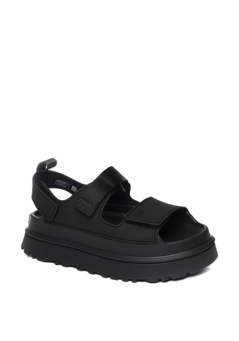 sandalo golden glow nero UGG | GOLDENGLOW.PELLE-BLK