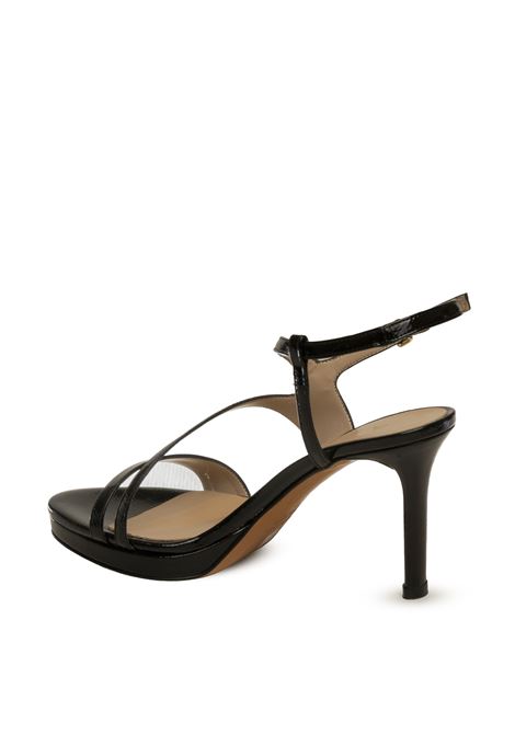 Black naplak sandal ALBANO | 5509NAPLAK-NERO