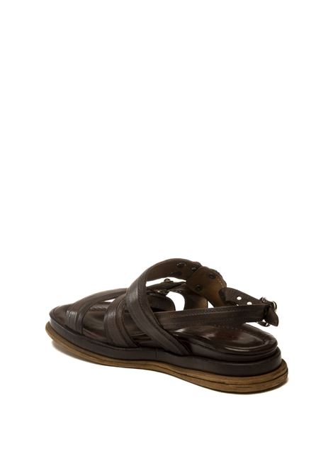 Sandalo pelle ebano AS98 | B60020PELLE-EBANO