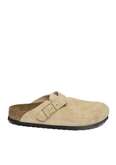 Boston camoscio beige BIRKENSTOCK | BOSTON D1030883-SANDCASTLE