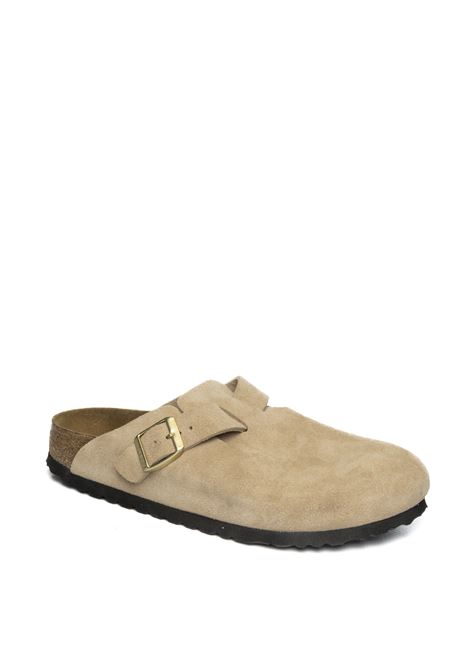 Boston camoscio beige BIRKENSTOCK | BOSTON D1030883-SANDCASTLE