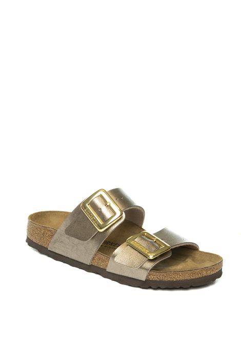 Sandalo sidney lamintato taupe BIRKENSTOCK | SYDNEY1029372-TAUPE