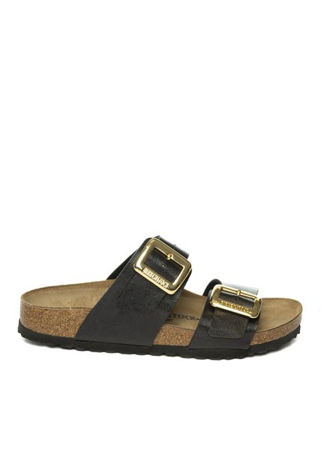 Black/gold sydney sandal BIRKENSTOCK | SYDNEY1029457-LICORICE