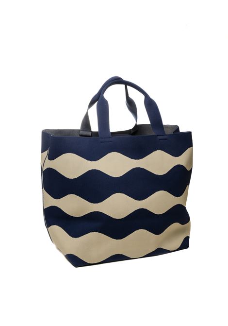  BLAUER | BASKET01KNITTED-CRE/NAVY