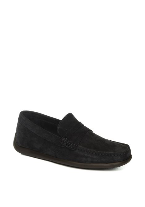 Blue suede loafer FRAU | 14B2CASTORO-BLU
