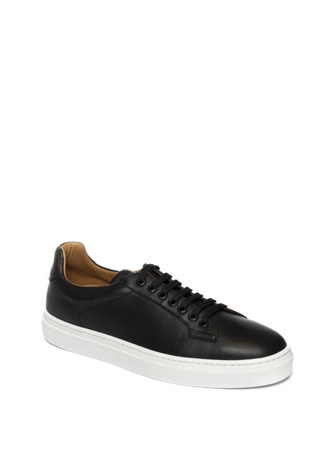 Black leather sneaker FRAU | 29P1MAXI-NERO