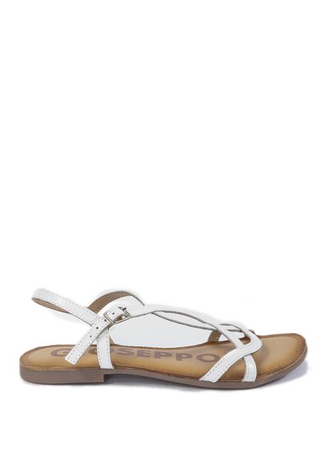 Sandalo pelle bianco GIOSEPPO | 69113LAMIN-BIANCO