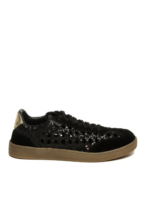 Black woven ijebu sneakers GIOSEPPO | 78649IJEBU-NERO