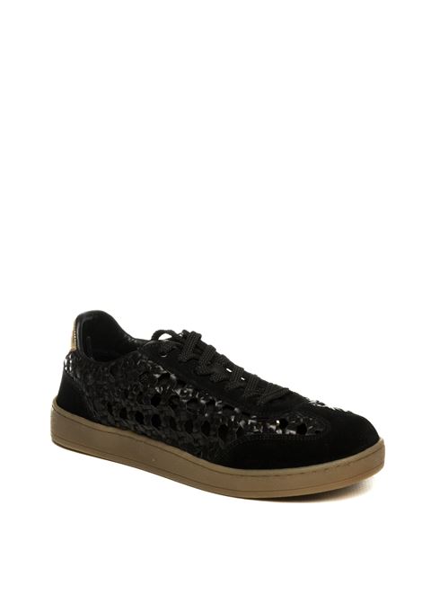 Black woven ijebu sneakers GIOSEPPO | 78649IJEBU-NERO