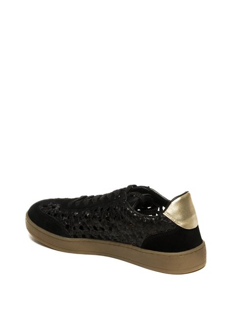 Black woven ijebu sneakers GIOSEPPO | 78649IJEBU-NERO