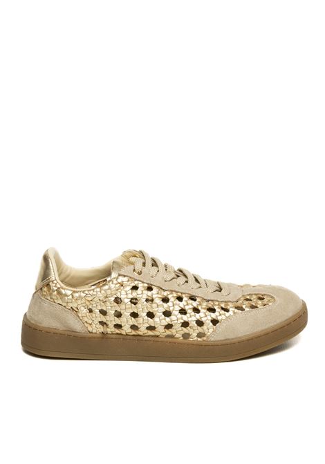 Gold woven ijebu sneaker GIOSEPPO | 78649IJEBU-ORO