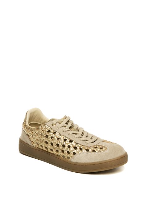 Gold woven ijebu sneaker GIOSEPPO | 78649IJEBU-ORO