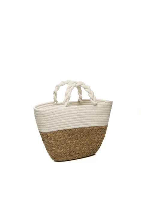 white/natural handbag HATYOU | BP0304TESSUTO-BIANCO