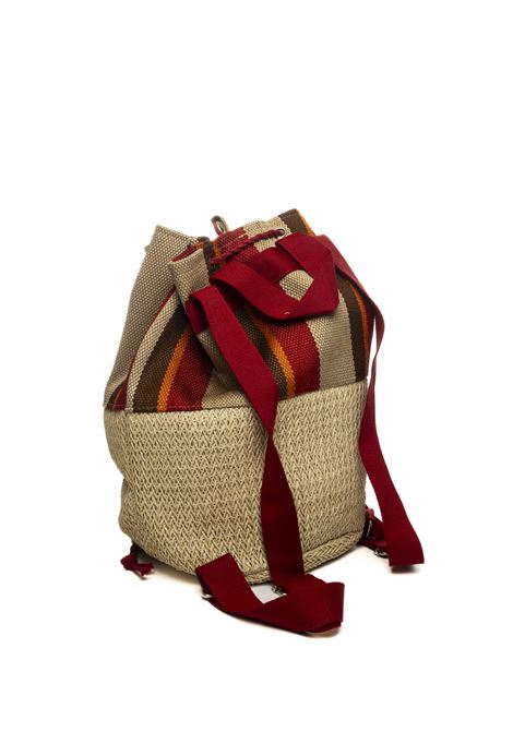 burgundy canvas backpack HATYOU | BP0336CANVAS-BORDEAUX