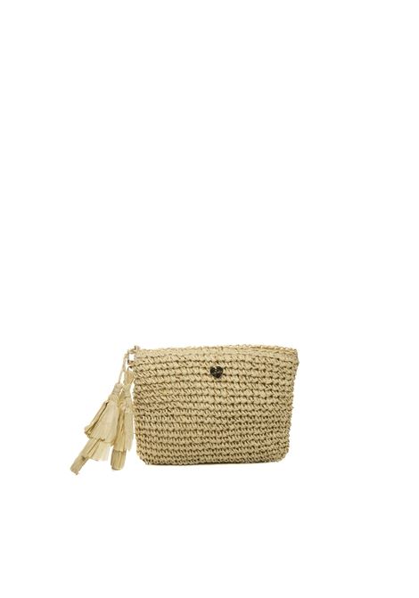 natural paper clutch bag HATYOU | BP0355CARTA-NATURALE