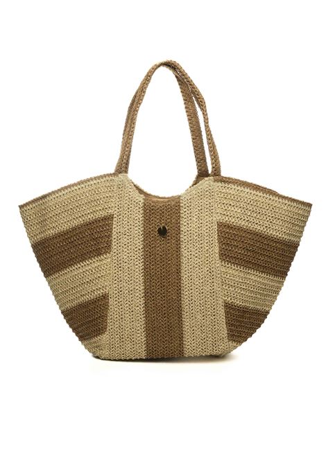 honey/natural paper shoulder bag HATYOU | BP0371CARTA-MIELE