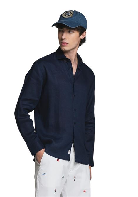 blue linen shirt IMPURE | RILEYLINO-C01