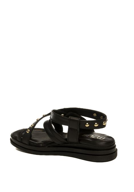 Black buckle studded sandal MJUS | N14004PELLE-6002
