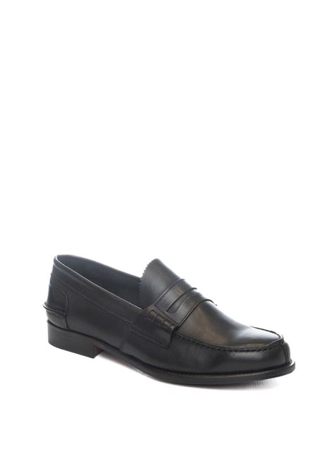 Black leather loafer PICCADILLY | 1000VIT-NERO