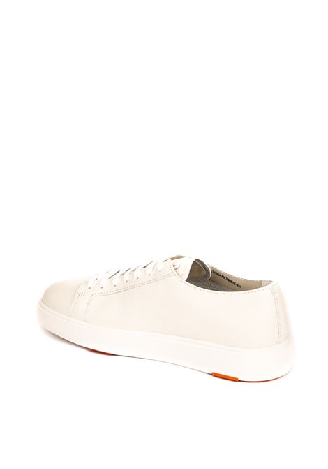 white leather sneaker SANTONI | 21430WHITE-148