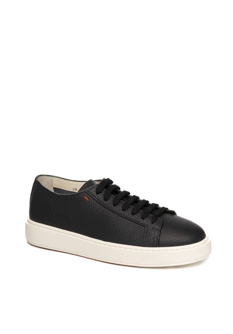 sneaker in pelle bianco SANTONI | 21430U55-BLUE
