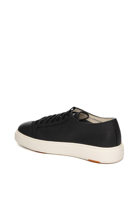 sneaker in pelle bianco SANTONI | 21430U55-BLUE