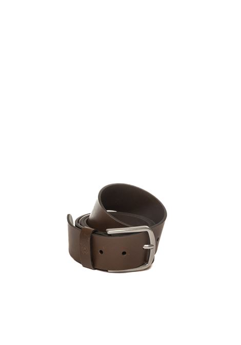 cintura pelle marrone TIMBERLAND | TB0A5NHS2431LEATHER-CHOCOLATE BROWN