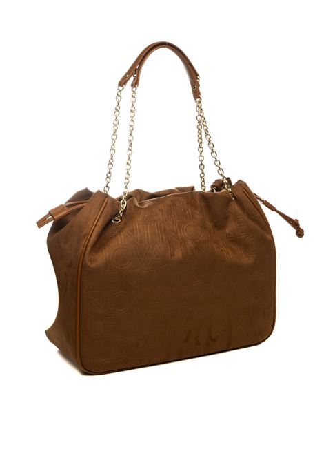 brown dike shoulder bag VALENTINO | VBS9U701DIKE-CUOIO